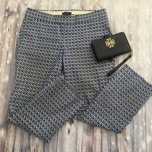 J. Crew beautiful blue pattern pants
